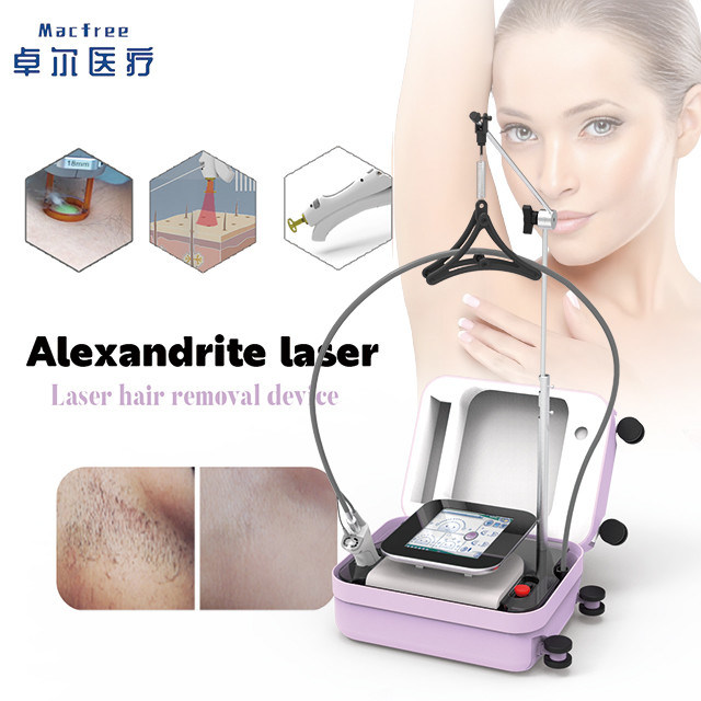 755nm Alexandriet Mini Diode Laser met Slim Touchscreen voor Eenvoudige Bediening in de Schoonheidsindustrie